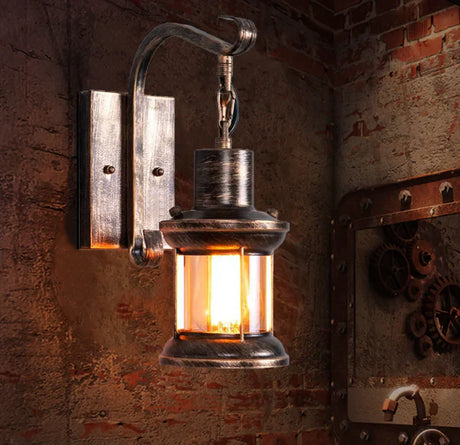 UrbanGlow - Industriell Vintage Vägglampa i Retro Stil för Loft, Café & Vardagsrum Carvallo