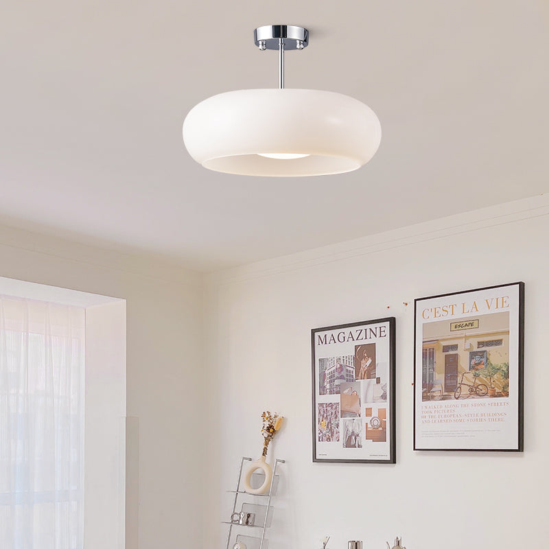 Vintage Rund Glas Taklampa Carvallo