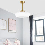 Vintage Rund Glas Taklampa Carvallo