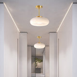 Vintage Rund Glas Taklampa Carvallo
