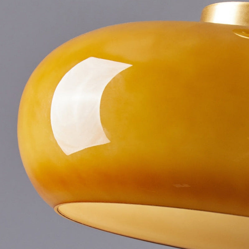 Vintage Rund Glas Taklampa Carvallo