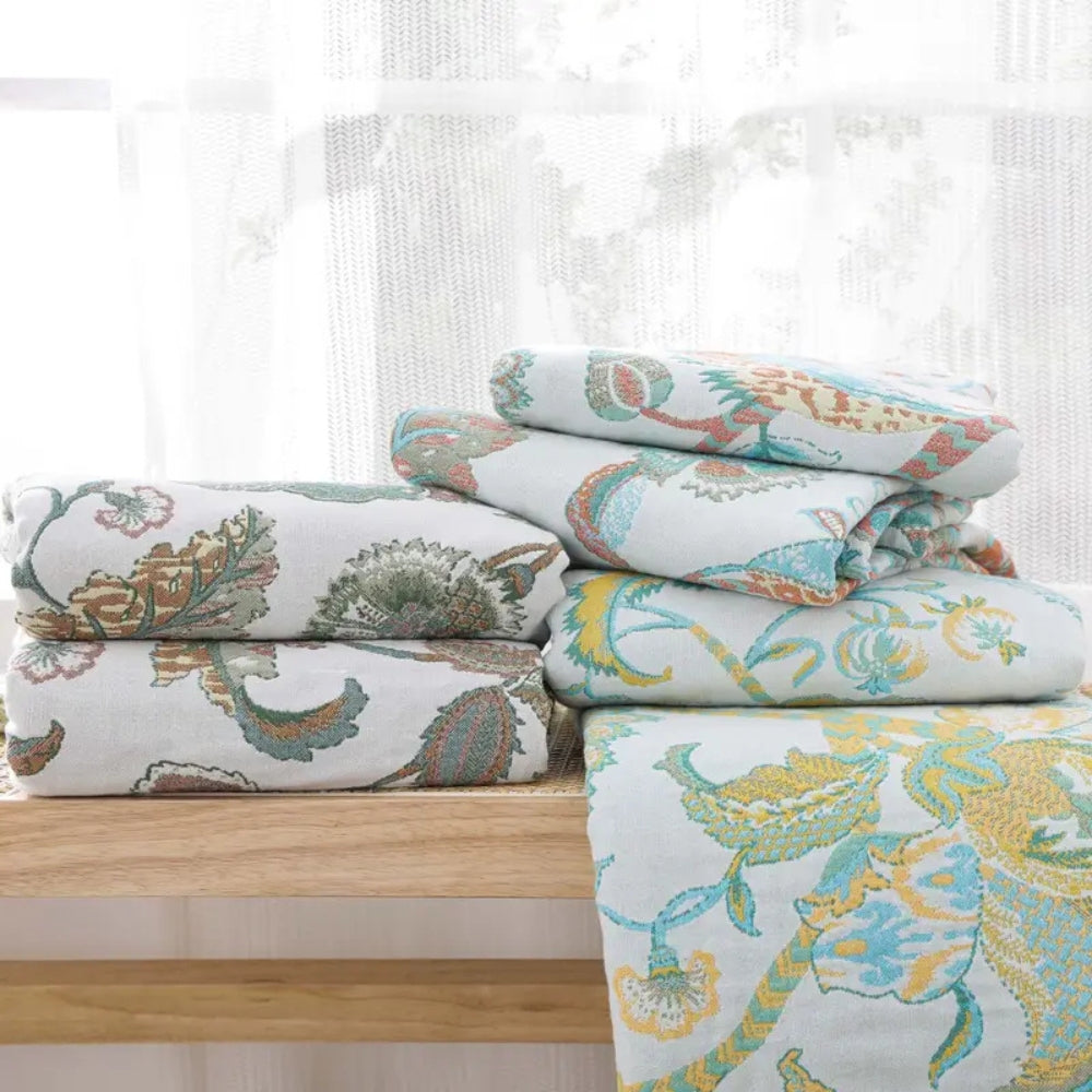 Reverie Floral Tassel Bomullsfilt Carvallo