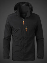 Herr Regnjacka Vattentät Vindtät Med Huva för Utomhusaktiviteter-Herrars regnjackor-Bellasverige-Kol-M-Hemnix