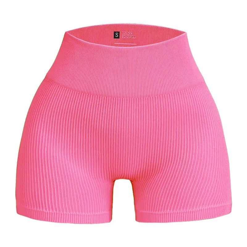 Ribbade Träningsshorts-Hemnix-Rosa-S-Hemnix
