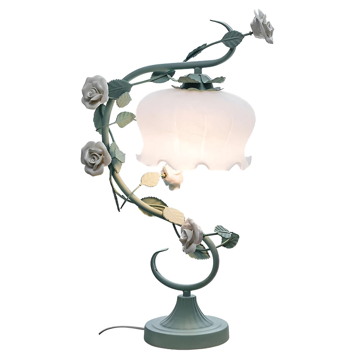 Rosalampa med glasskupa – Romantisk dekoration och stämningsljus för hemmet Carvallo