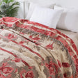 Rosewood Grace Kastanje Colored Cotton Blanket Carvallo