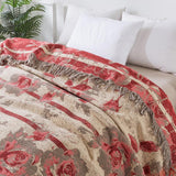 Rosewood Grace Kastanje Colored Cotton Blanket Carvallo