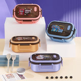 Royallure 1200ML Dubbellager Bento Lunch Box med Fack, Gaffel & Sked, Mikrosäker för Picknick & Kontor Carvallo