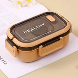 Royallure 1200ML Dubbellager Bento Lunch Box med Fack, Gaffel & Sked, Mikrosäker för Picknick & Kontor Carvallo