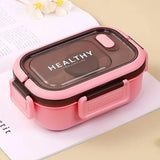 Royallure 1200ML Dubbellager Bento Lunch Box med Fack, Gaffel & Sked, Mikrosäker för Picknick & Kontor Carvallo