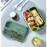 Royallure 1300ML Bärbar Bento Matlåda med Fack, Gaffel & Sked, Mikrosäker för Barn, Studenter & Kontor Carvallo