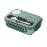 Royallure 1300ML Bärbar Bento Matlåda med Fack, Gaffel & Sked, Mikrosäker för Barn, Studenter & Kontor Carvallo