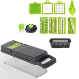 Royallure 14-i-1 Grönsakshackare Skivare Rivjärn Set för Kök Matlagning Carvallo