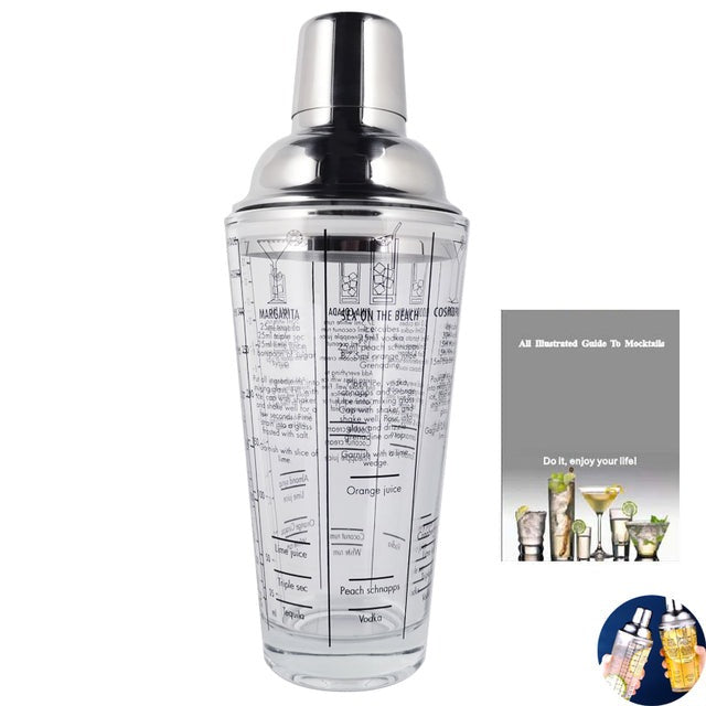 Royallure 22-delars rostfritt stål Boston cocktailshaker-set — Komplett barverktygssats Carvallo