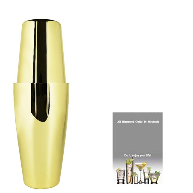 Royallure 22-delars rostfritt stål Boston cocktailshaker-set — Komplett barverktygssats Carvallo