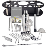 Royallure 22-delars rostfritt stål Boston cocktailshaker-set — Komplett barverktygssats Carvallo