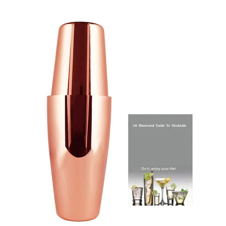 Royallure 22-delars rostfritt stål Boston cocktailshaker-set — Komplett barverktygssats Carvallo