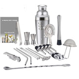 Royallure 22-delars rostfritt stål Boston cocktailshaker-set — Komplett barverktygssats Carvallo