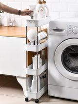 Royallure 3-Tier Rullande Verktygsvagn Slim Lagringsställ för Kök & Badrum Carvallo