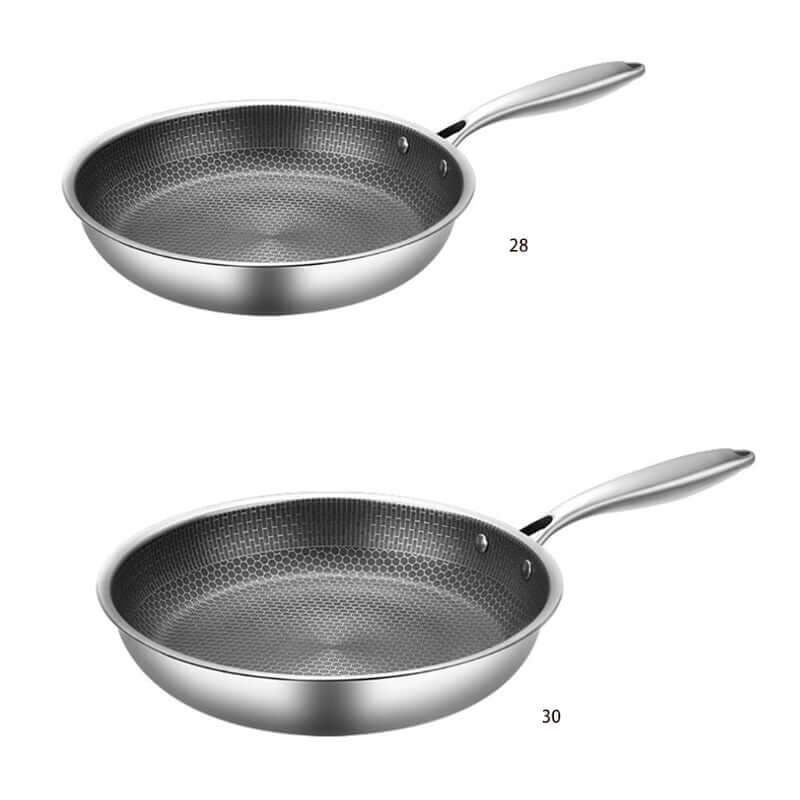 Royallure Rostfritt Stål Non-Stick Stekpanna – 30 cm, Jämn Värme & Hållbar Yta Carvallo