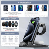 Royallure 3-i-1 Trådlös Laddstation – Snabbladdare för Telefon, Klocka & Hörlurar Carvallo