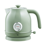 Royallure 58 oz Retro Rostfritt Stål Elektrisk Kettle – 1500 W Snabbkokning, Temperaturdisplay, Automatisk Avstängning Carvallo