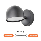 Royallure LED Inomhus Vägglampa 350° Rotera med Touch Dimming switch 9W Carvallo