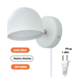 Royallure LED Inomhus Vägglampa 350° Rotera med Touch Dimming switch 9W Carvallo