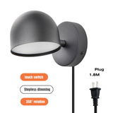Royallure LED Inomhus Vägglampa 350° Rotera med Touch Dimming switch 9W Carvallo