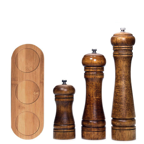 Royallure Rostfritt Ståls Salt- och Pepparkvarn med Justerbar Kvarn — Lätt Att Fylla På & Hållbar Carvallo