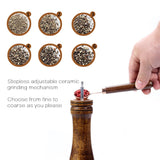 Royallure Rostfritt Ståls Salt- och Pepparkvarn med Justerbar Kvarn — Lätt Att Fylla På & Hållbar Carvallo