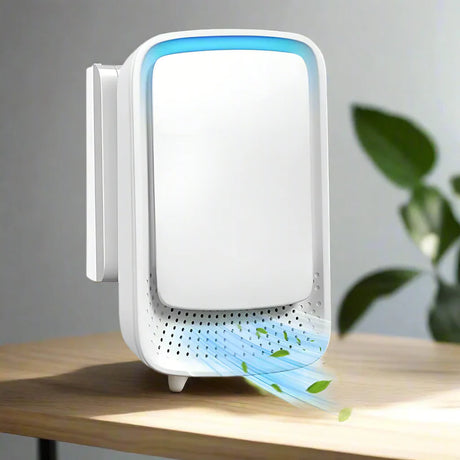 Royallure Mini Luftrenare Jonisator, Bärbar Avfuktare & Luftrengörare för Hem, Kontor, Husdjur & Rökare Carvallo