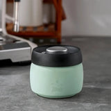 Royallure Kaffeebehållare i rostfritt stål med manuell vakuumlock för färska bönor Carvallo