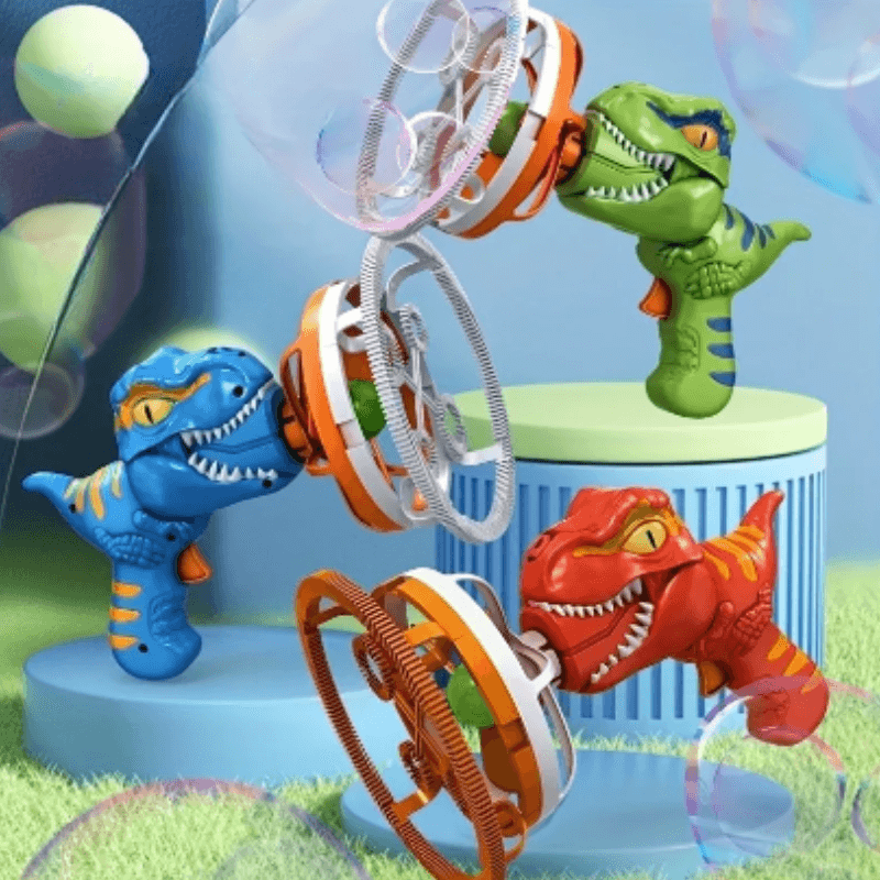 Royallure Dino Bubble Blaster – Över 1 000 bubblor/min, lättvikt & rolig dinoleksak Carvallo