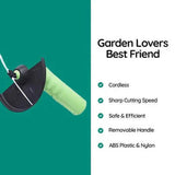 RoyallureCordless Mini Weed Trimmer – Lättviktig, Tyst, Enhandse Precision för Gräs & Kanter Carvallo