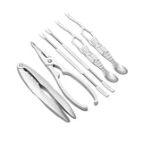 Royallure Rostfritt Stål Skaldjursverktyg Set – Krabbknäckare, Gafflar & Skedar, Förvaringslåda Carvallo