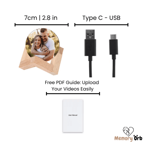 Royallure Memory Orb – Anpassad Videokula med 360° Ljud & USB Uppladdning Carvallo