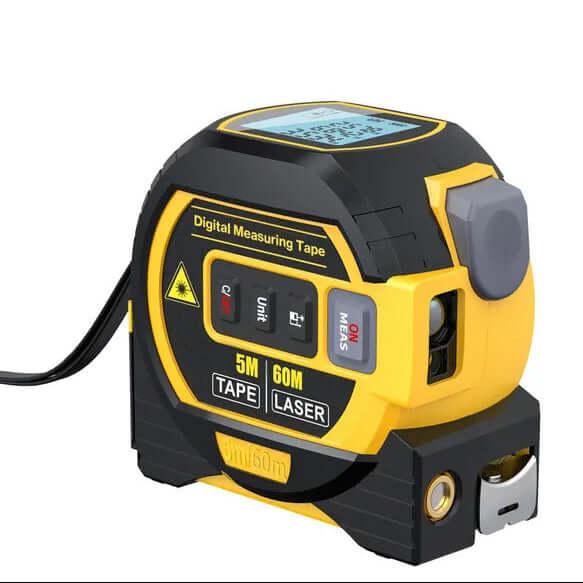 Royallure Digital Laser Avståndsmätare med Måttband Funktion – Bakgrundsbelyst, 100m Räckvidd, Minnesfunktion Carvallo