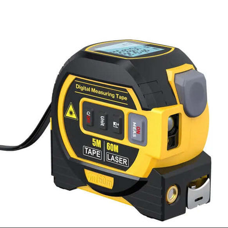 Royallure Digital Laser Avståndsmätare med Måttband Funktion – Bakgrundsbelyst, 100m Räckvidd, Minnesfunktion Carvallo