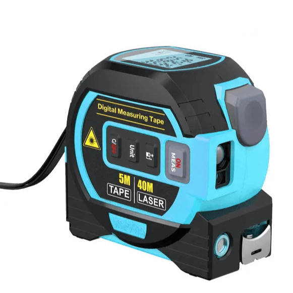 Royallure Digital Laser Avståndsmätare med Måttband Funktion – Bakgrundsbelyst, 100m Räckvidd, Minnesfunktion Carvallo