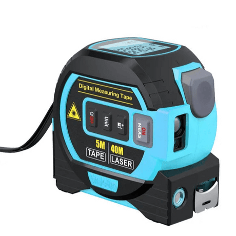Royallure Digital Laser Avståndsmätare med Måttband Funktion – Bakgrundsbelyst, 100m Räckvidd, Minnesfunktion Carvallo