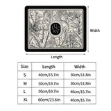 Royallure Absorbent Dish Drying Mat – Floral Polyester Bänkskydd, Anti-Slip & Snabbtorkande Carvallo