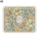 Royallure Absorbent Dish Drying Mat – Floral Polyester Bänkskydd, Anti-Slip & Snabbtorkande Carvallo