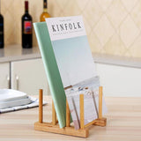 Royallure Fällbart Bambudiskställ – Miljövänlig, Lufttorkdesign, Platsbesparande Carvallo