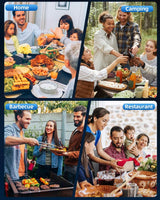 Royallure Elektrisk Salt- och Pepparkvarn – USB-laddningsbar, Justerbar Keramik och LED-lampa Carvallo