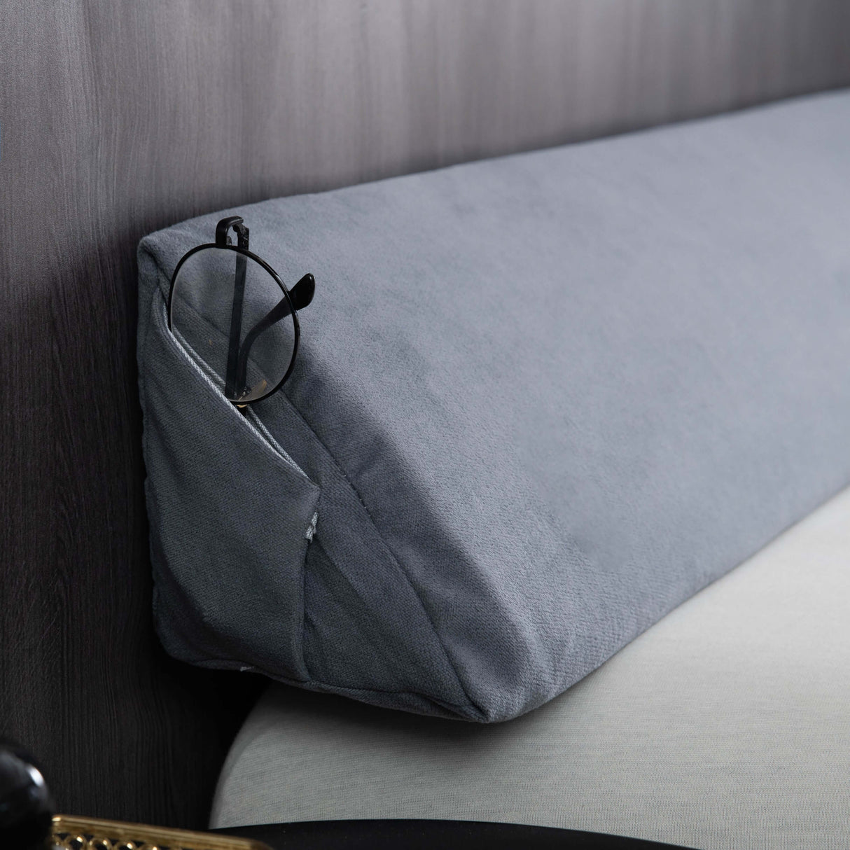 Royallure Premium Gap-Filler Wedge Pillow – Säng Huvudgavel Gap Stoppare & Upphöjd Ryggstöd Carvallo