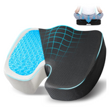 Royallure Gel Memory Foam Sittkudde för Ischiaslindring – Ergonomisk, Halkfri, Bärbar Design för Ultimat Komfort Carvallo