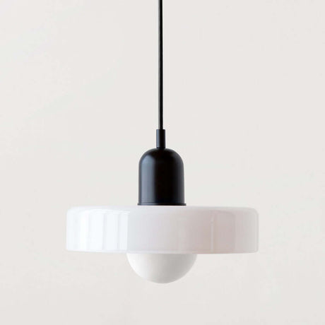 Royallure Bauhaus Färgat Glas Pendel-lampa – Konstnärlig Glasburk, Geometrisk, Retro-Modern Carvallo