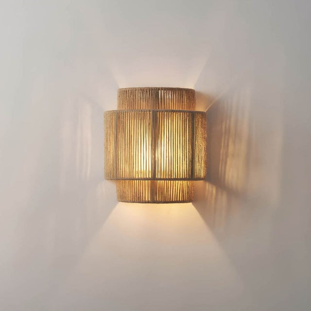 Royallure Handmade Rope Wall Sconce – Varm ambient vägglampa för mysiga vardagsrum Carvallo
