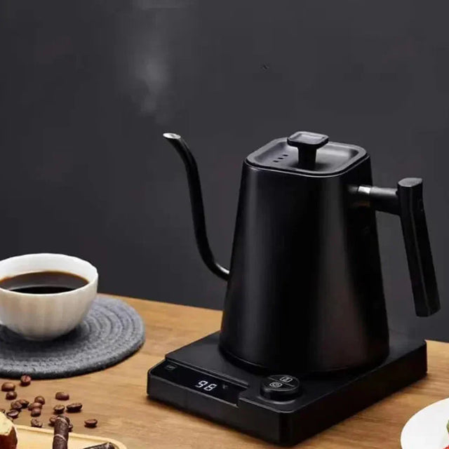 Royallure Elektrisk Gåsnackskanna med Temp Kontroll, Rostfritt Stål Kaffekanna Carvallo